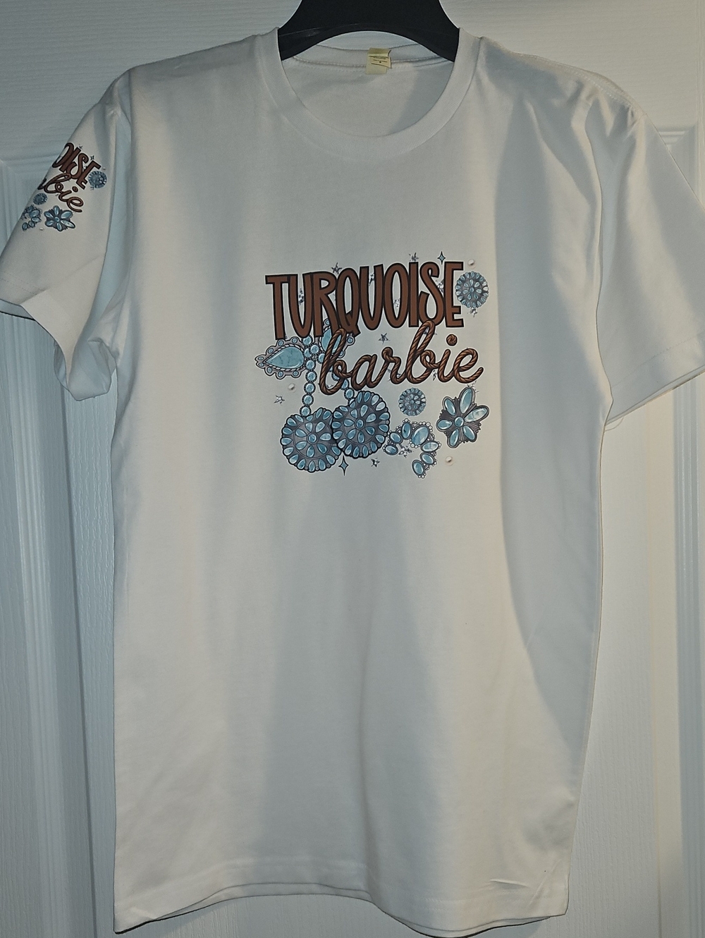 Graphic Shirt Turquoise Barbie New
